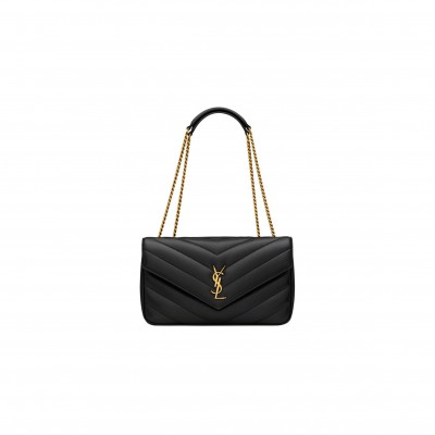 YSL LOULOU MEDIUM IN MATELASSÉ LAMBSKIN 801439AAEAX1000 (29*17*8cm)